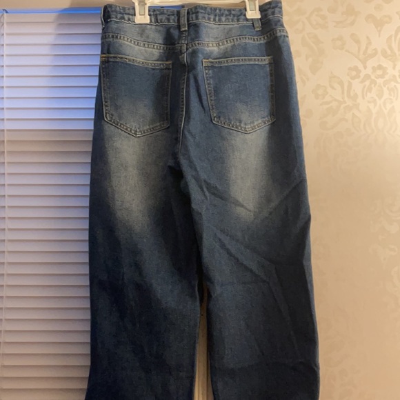 SHEIN Jeans High Wasted Butterfly Straight Leg Jeans Poshmark